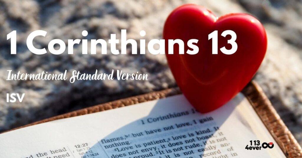 1 CORINTHIANS 13 NEW INTERNATIONAL VERSION visual data 4