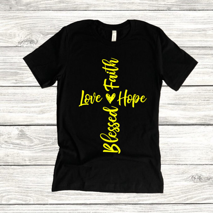 Faith Love Hope Blessed Shirt, Cross Unisex Adult Shirts, Miracle Shirts