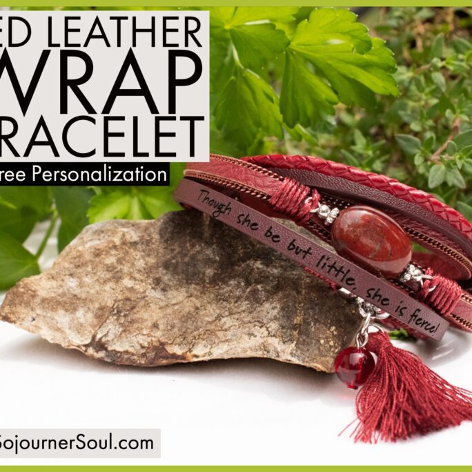 Custom Quote Leather Tassel Bracelet | Personalized Double Wrap Memorial Jewelry Family Keepsake