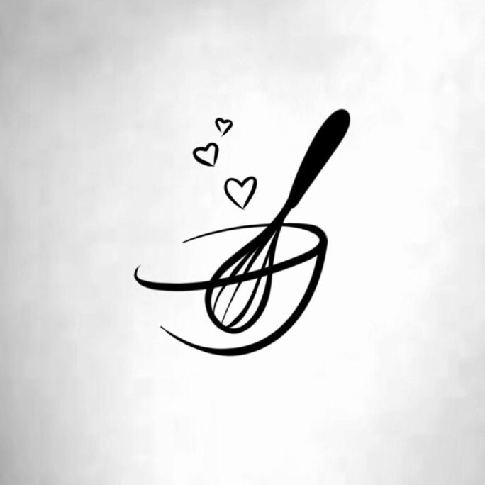 Whisk Baking Love Temporary Tattoo/Cooking Tattoo Cook Chef Food Mixing Bowl
