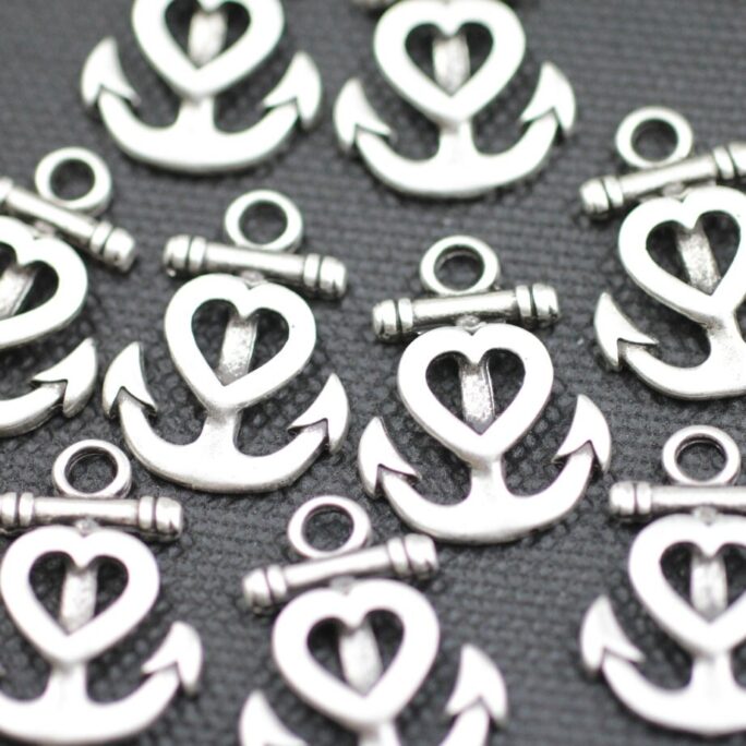 10 Faith Hope Love Charms, Sterling Silver Plated, Antique Pendants, Diy Jewelry Findings, Jewelry Supplies, Wholesale Charms, Zm490