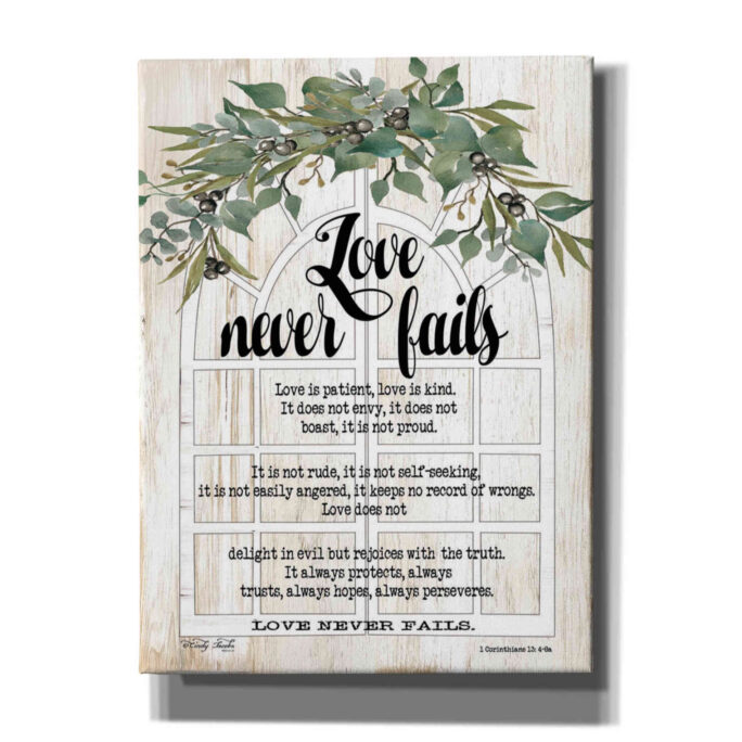 Berry Swag Love Never Fails By Cindy Jacobs, Canvas Wall Art