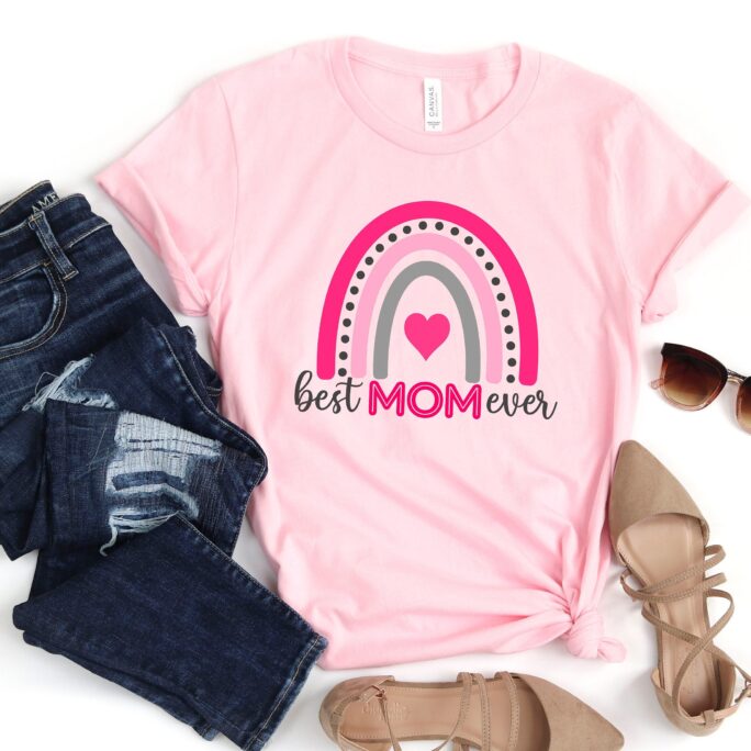 Best Mom Ever Rainbow Shirt, Mothers Day Gift, Shirt T-Shirt, New T-Shirt, Mom Birthday Gift, Gift For