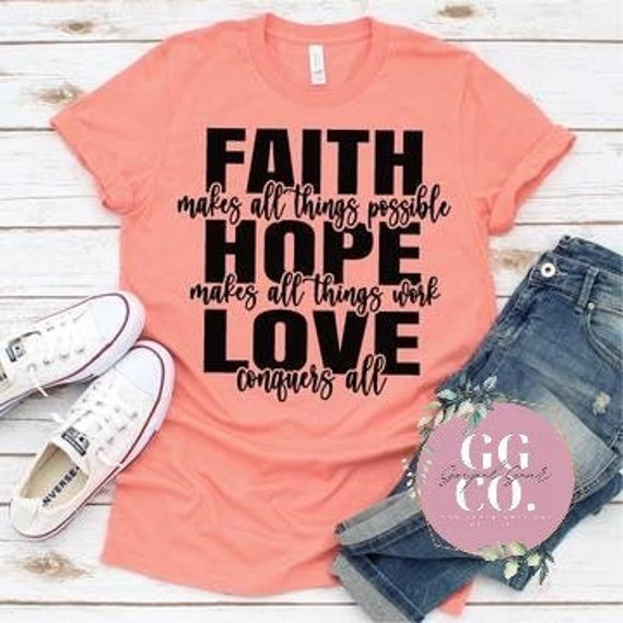 Faith Hope Love - Black Tee | 2-33