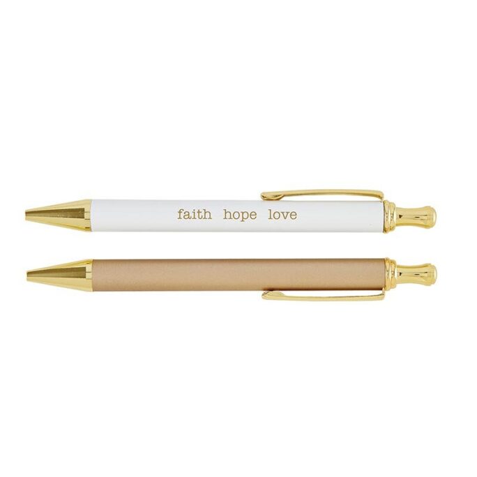Faith Hope Love Pen Set - Gifts For Bride Bridal Shower Gift Ideas Her Religious Birthday
