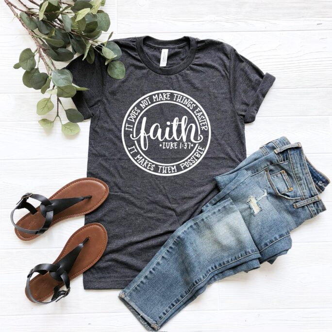 Faith Shirt, Christian Shirts, T-Shirts, Jesus Shirt, Religious Apparel, Loved Church Grace Disciple Shirt