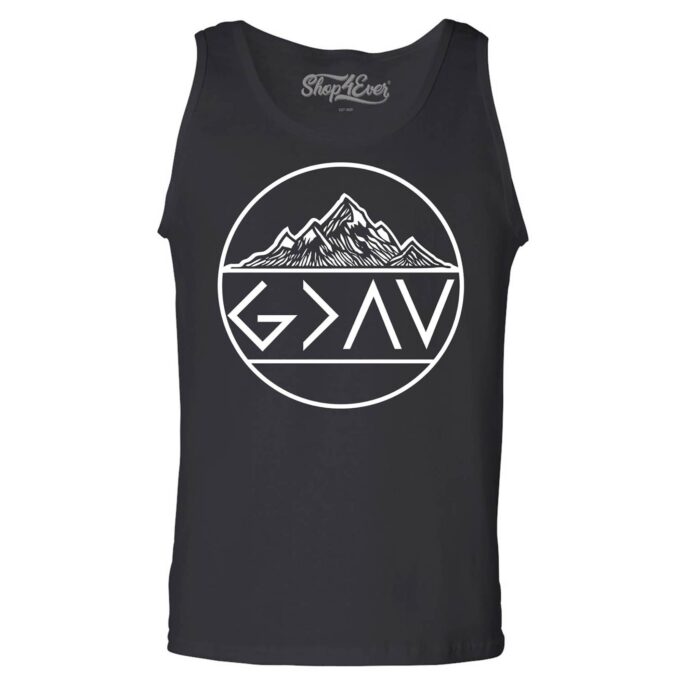 God Is Greater Than The Highs & Lows Christian Men's Tank Top
