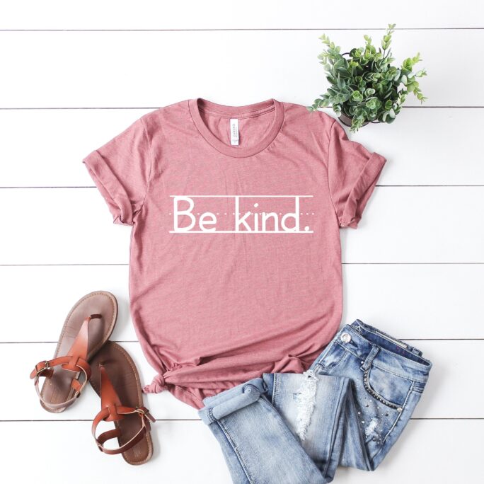 Kindness Shirt, Kind Tee For Women, Love Is Kind, Inspirational Teacher Shirt V-Neck, Motivational Tee, Positive Kindtee