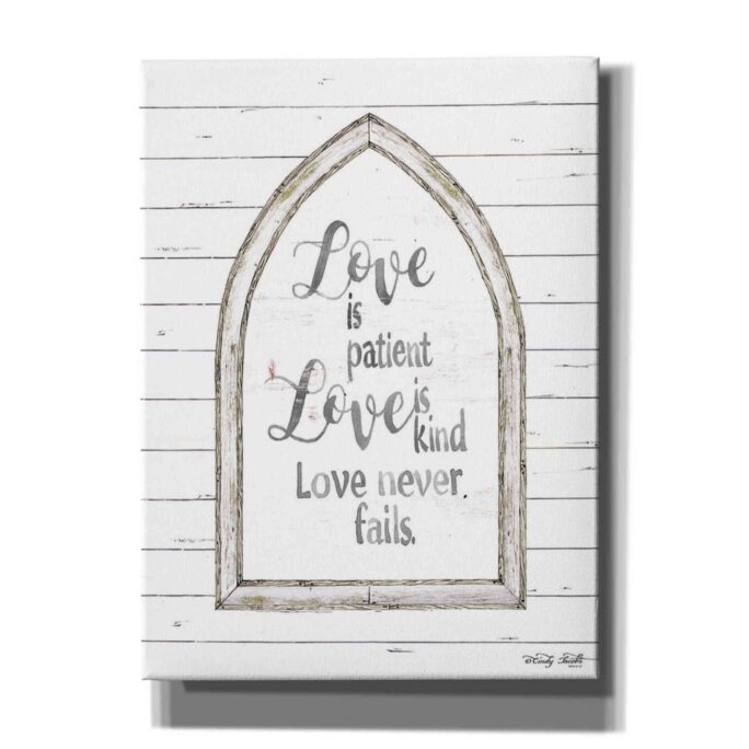 Love Is Patient Arch By Cindy Jacobs, Canvas Wall Art