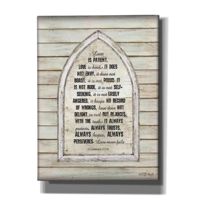 Love Is Patient Verse Arch By Cindy Jacobs, Canvas Wall Art