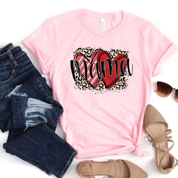 Mama Heart Shirt, Mothers Day Shirt, Mom Shirt, Mommy Shirt, Mamy Mini Love Shirt, Gift Mom For Her, Mummy Shirt