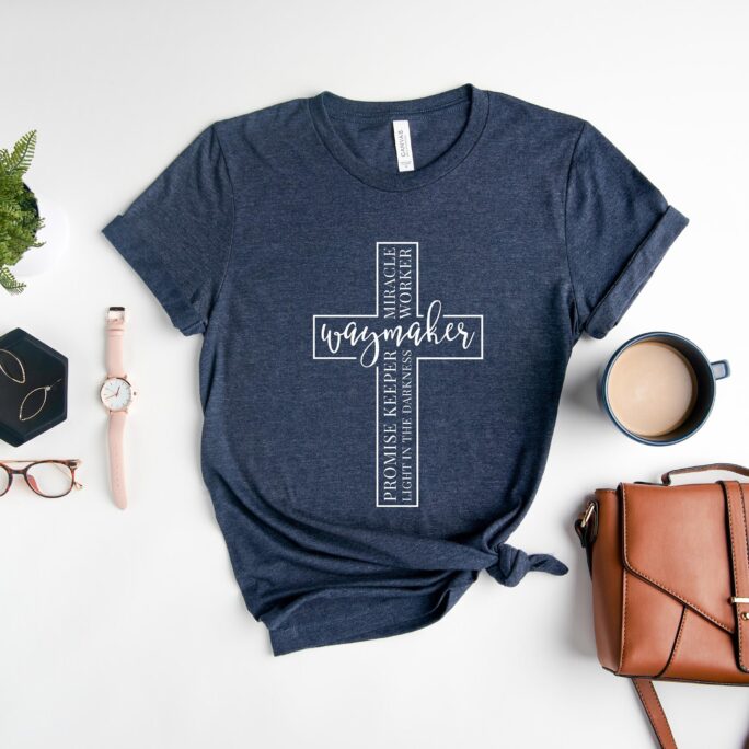 Way Maker Tshirt, Cross Shirt, Christian Shirts, Gifts, Faith Hope Love, Waymaker Sign, Comfort Colors Best Selling Shirts