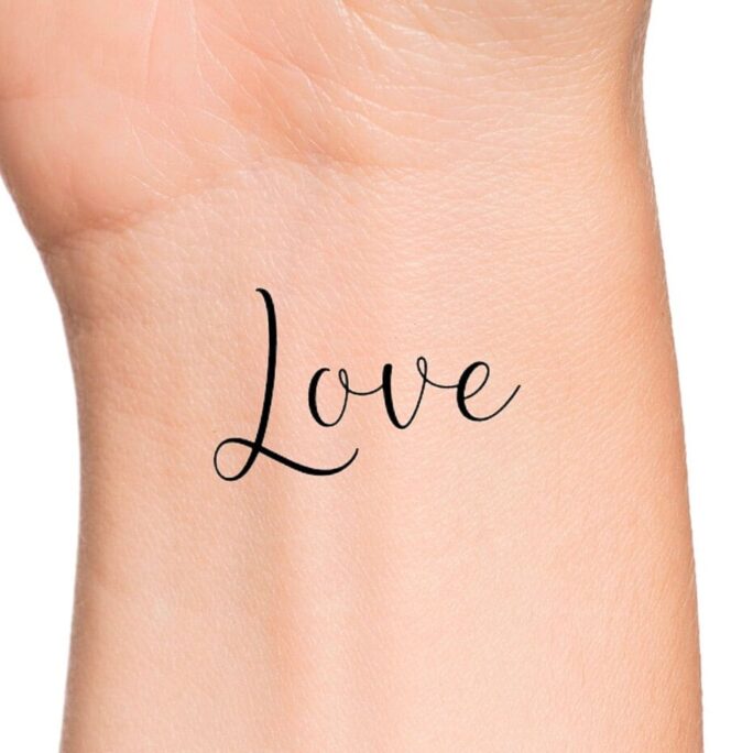 Love Temporary Tattoo
