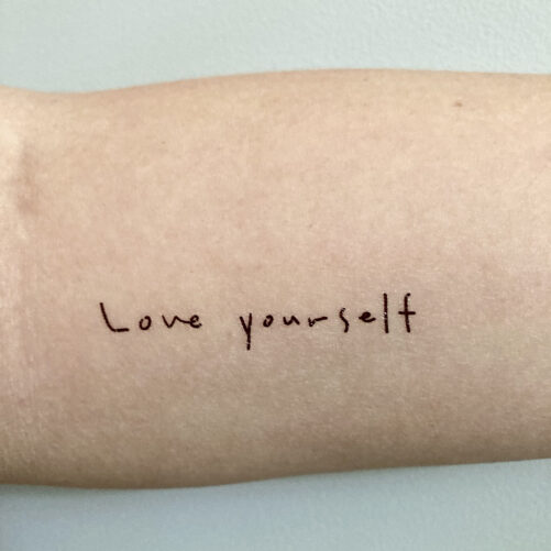 Bts Temporary Tattoo | Love Yourself Concert Tattoos Quote