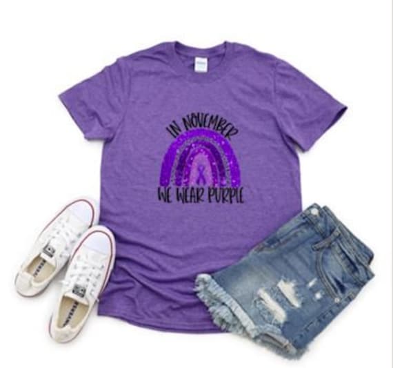 In November We Wear Purple For Pancreatic Cancer Awareness T-Shirts