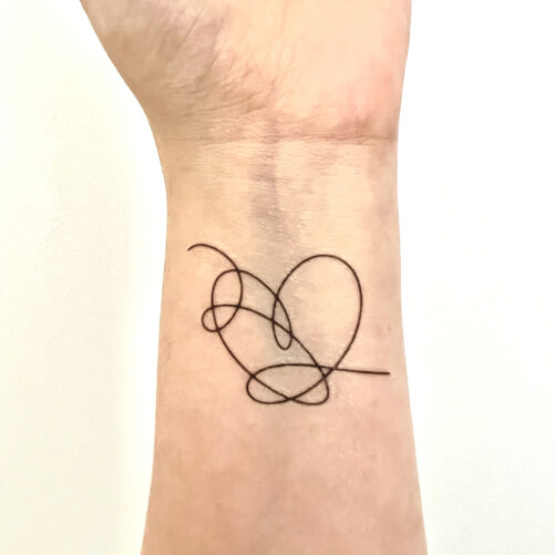 Bts Temporary Tattoo | Love Yourself Answer Concert Tattoos Heart