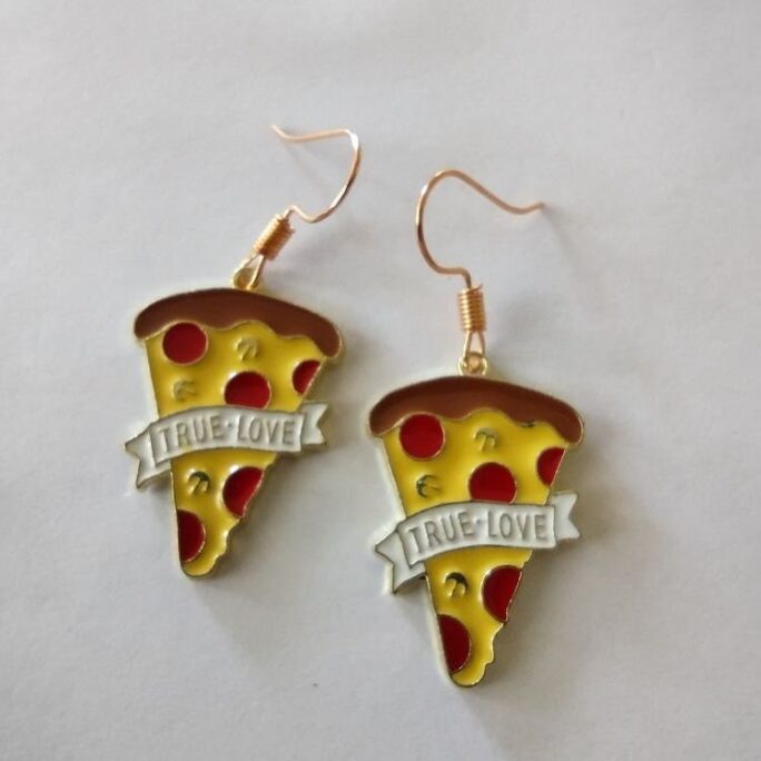 Pizza Is True Love Earrings