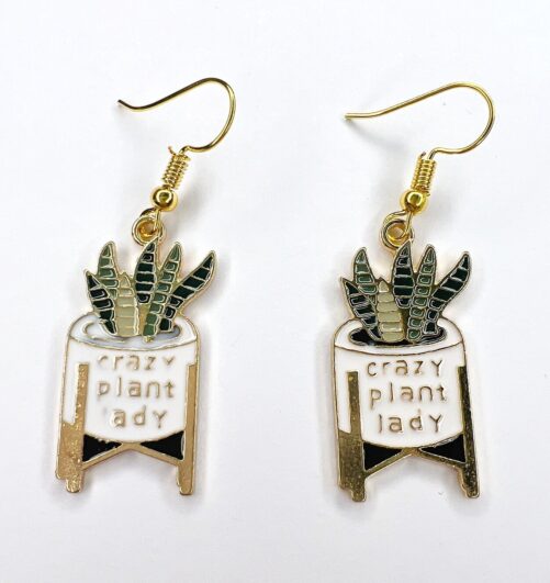 Plant Lover Earrings - Indoor Pottery Aesthetic Cactus Cute Gifts