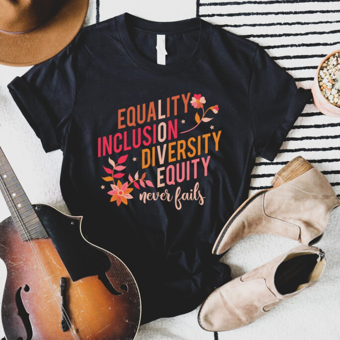 Love Never Fails, Equality Shirt, Inclusion Teacher, Diversity Equity Tshirt, Black History Social Justice Special Education Positive