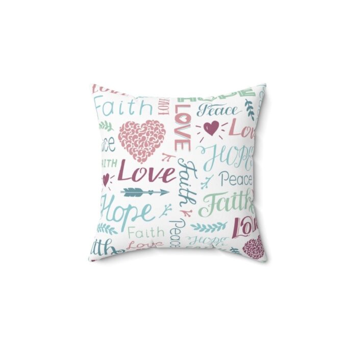 Inspiration Pillow | Fruit Of The Spirit Square Pillow, All Over Print Pillow, Uplifting Massage Home Decor, Housewarming Gift