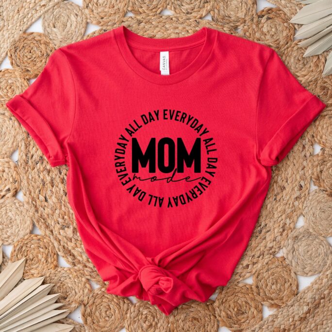 All Day Everyday Mom Mode Shirt, Leopard Mother's Gift, Mother Mama Happy
