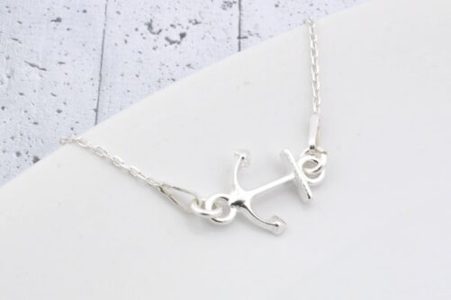 Anchor Necklace, Sterling Silver Jewelry, Ocean Lover Gift