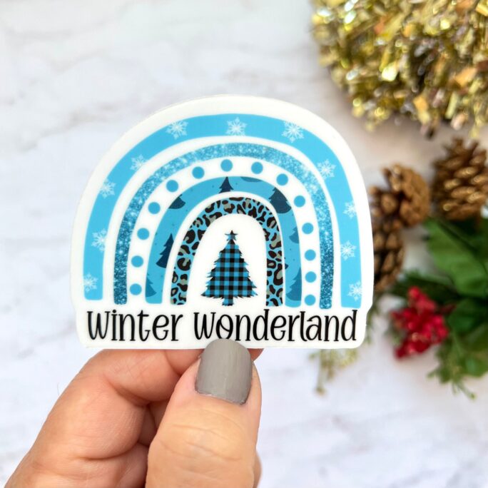 Cute Christmas Sticker, Winter Wonderland Stocking Stuffer, Snowman Favorites Designs, Holiday Designs