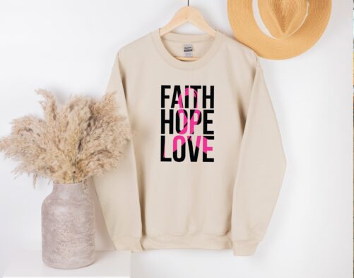 Faith Hope Love Jesus Sweatshirt, Christian I Gift, Religious Gift