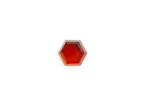 Hessonite Garnet Hexagon - 12 X 4.5mm Choose A Single Cabochon Or Set Of 2