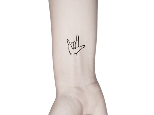 Ily Sign Language Temporary Tattoo/I Love You