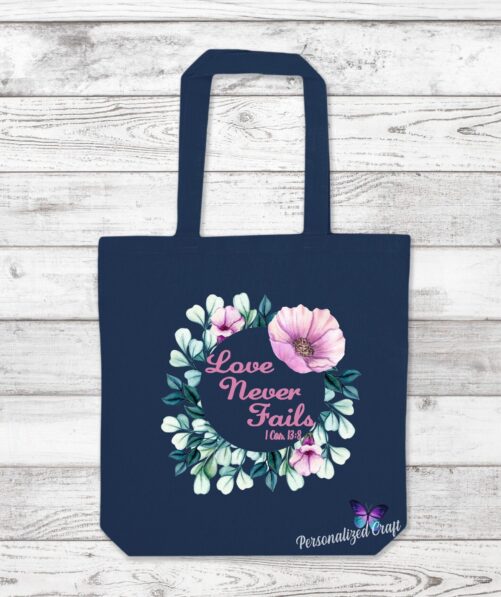 Jw Jehovah's Witness Service Bag, Love Never Fails Tote, Scripture Personalized Bible Study Gift, Pioneer School, Encouraging Gifts