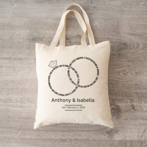 Love Is Patient Personalized Wedding Welcome Bags Bulk, Destination Wedding, Favors, Welcome To Bag, Favor