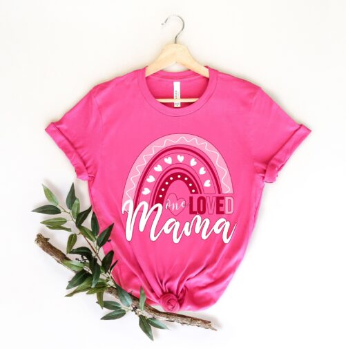 Mama Rainbow Design - Mommy Shirt Mom Gift Tee New Shirt Baby & Mother Gift Bodysuit Mother's Day Shirt