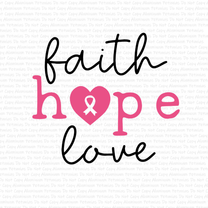 Faith, Hope, Love Dtf | Direct To Film Transfers, October Transfer Ready Press, 1-3 Day Ship