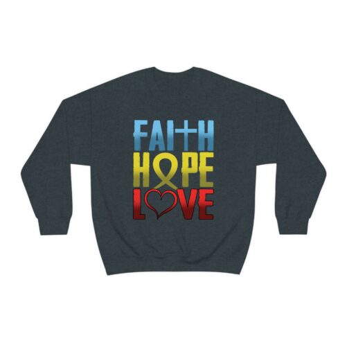Faith Hope Love Sweatshirt| Inspirational Quote Clothing, Uplifting Message Sweatshirt, Great Gift For Mom, Message Gifts