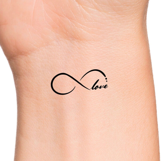 Love Infinity Temporary Tattoo