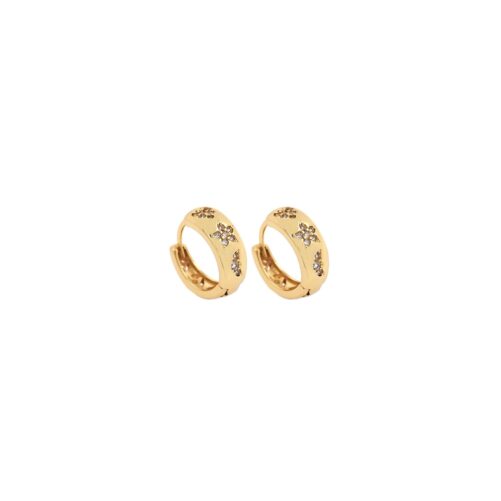 18K Gold Filled Love Earrings, Micropavé Cz Pentagram Earrings, Heart Star Charm, Diy Jewelry Making Supplies, 14x13x5mm
