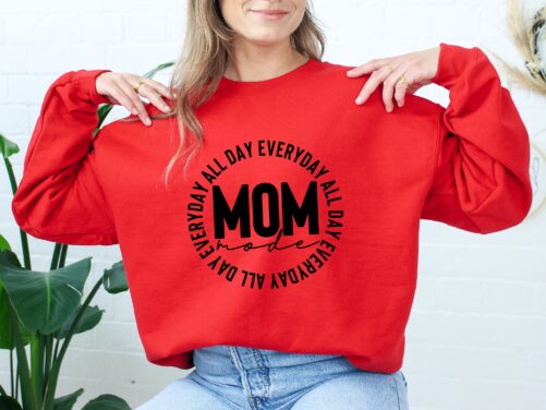 All Day Everyday Mom Mode Shirt, Leopard Mother's Gift, Mother Mama Happy
