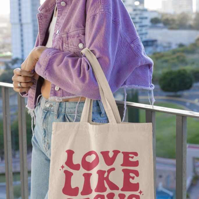 Christian Tote Bag Aesthetic Merch Bible Retro Jesus Bags Verse Church