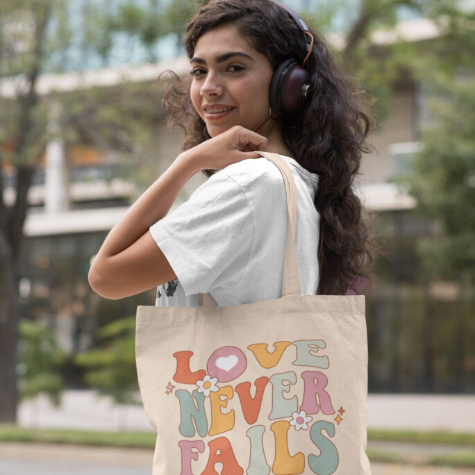 Christian Tote Bag Aesthetic Merch Bible Retro Jesus Bags Verse Church