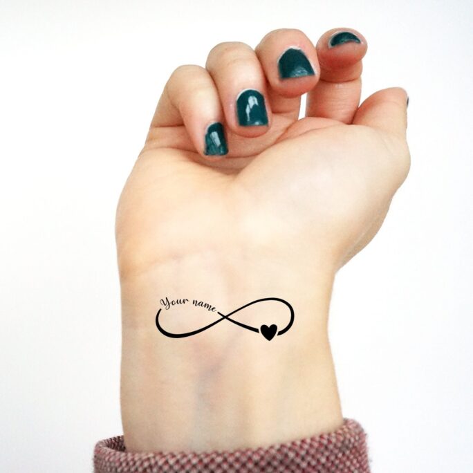 Custom Temporary Tattoo Women, Personalized Eternal Love | Set Of 3