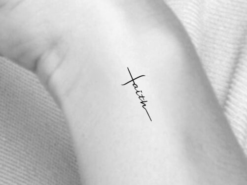 Faith Cross Temporary Tattoo/Religious Tattoo