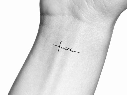 Faith Cross Temporary Tattoo/Religious Tattoo