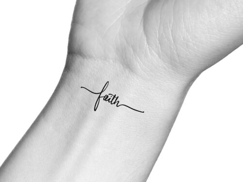 Faith Cross Temporary Tattoo/Religious Tattoo