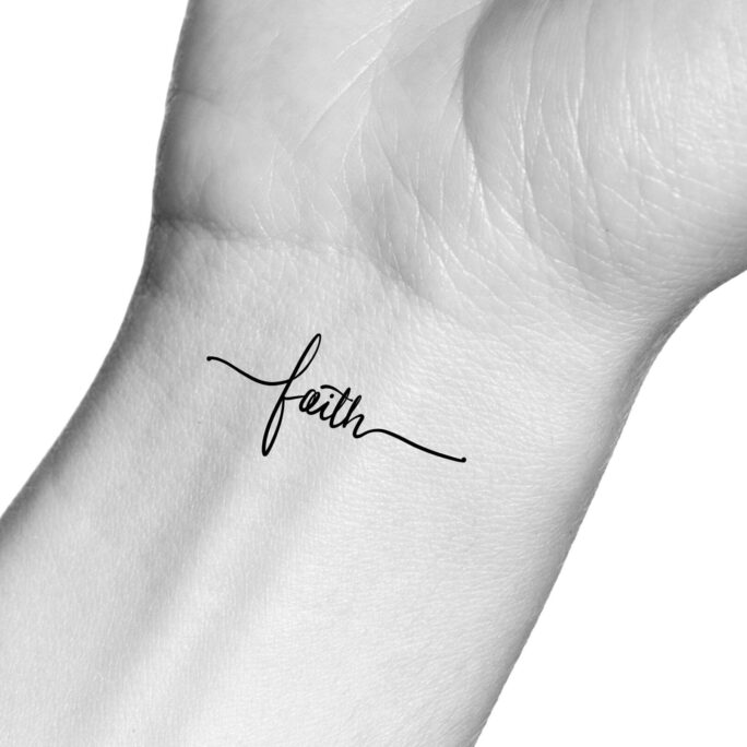 Faith Cross Temporary Tattoo/Religious Tattoo