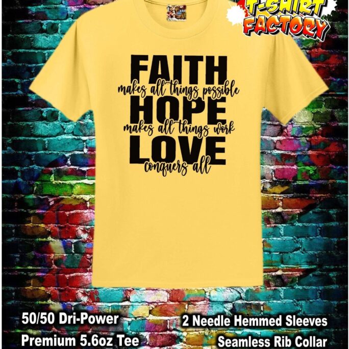 Faith Hope Love 2 Black Ink