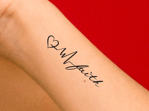 Faith Hope Love Temporary Tattoo/Religious Cross Tattoo