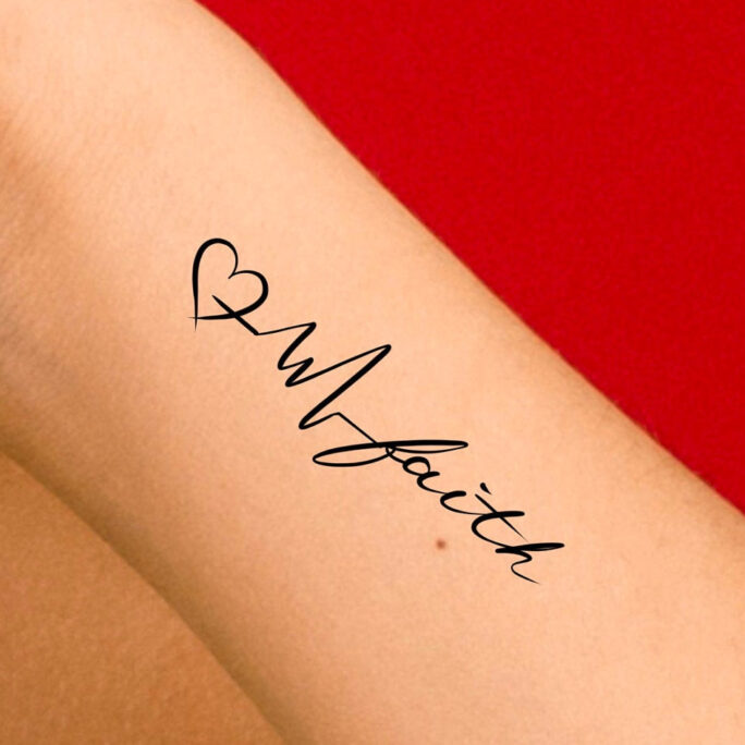 Faith Hope Love Temporary Tattoo/Religious Cross Tattoo