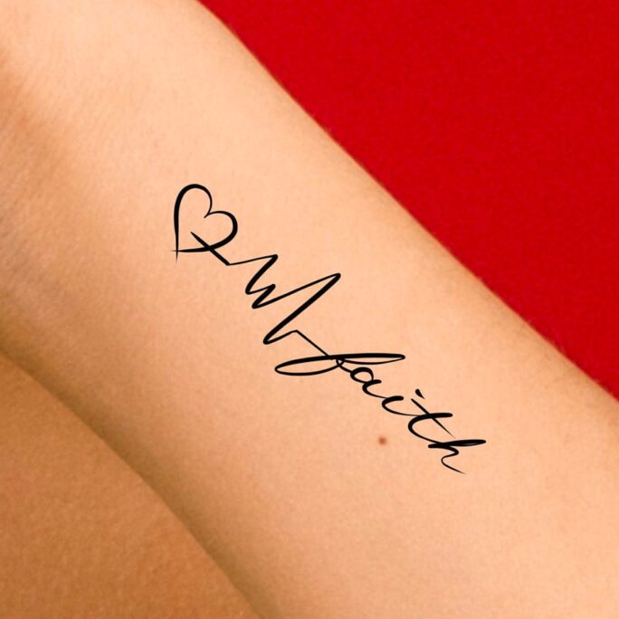 Faith Hope Love Temporary Tattoo/Religious Tattoo Faith
