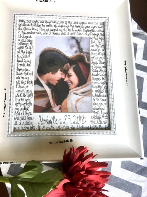 First Anniversary Gift For Couple, 2nd Him, Personalized Gift, Wedding Song Wall Art, Thomas Rhett Lyrics Or Any